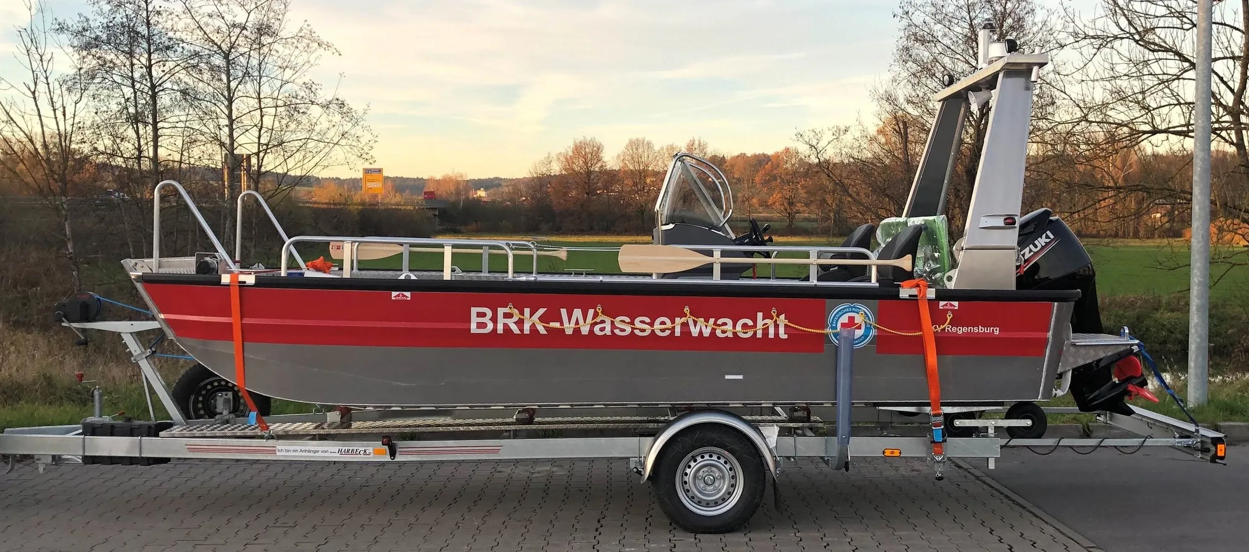 Rettungsboot Faster 540 BR der Wasserwacht Regenstauf